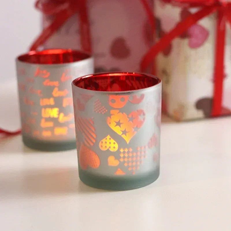  Photophore à Motifs Coeurs minimaliste