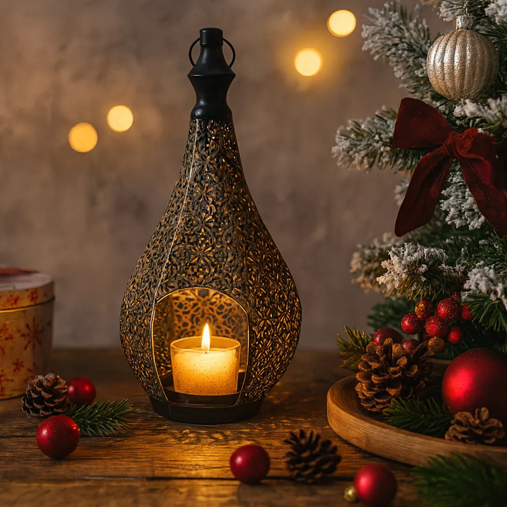 Photophore Noël Rétro Elégant chic