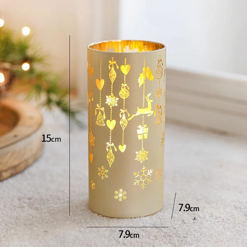 Photophore Noël Élégant 15 cm