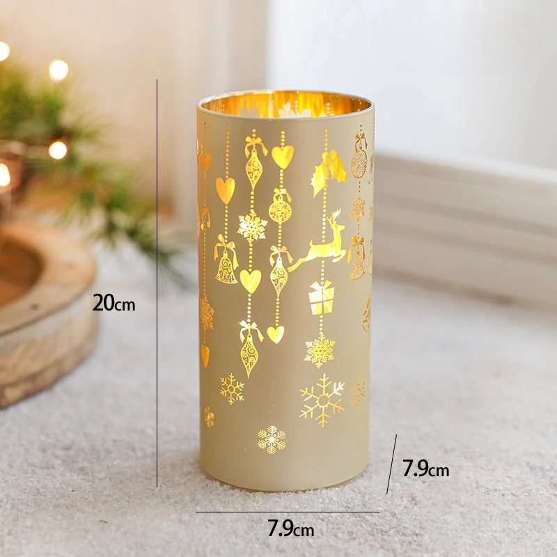 Photophore Noël Élégant 20 cm