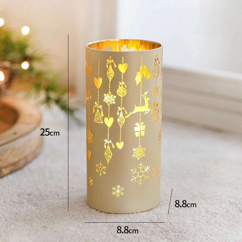 Photophore Noël Élégant 25 cm