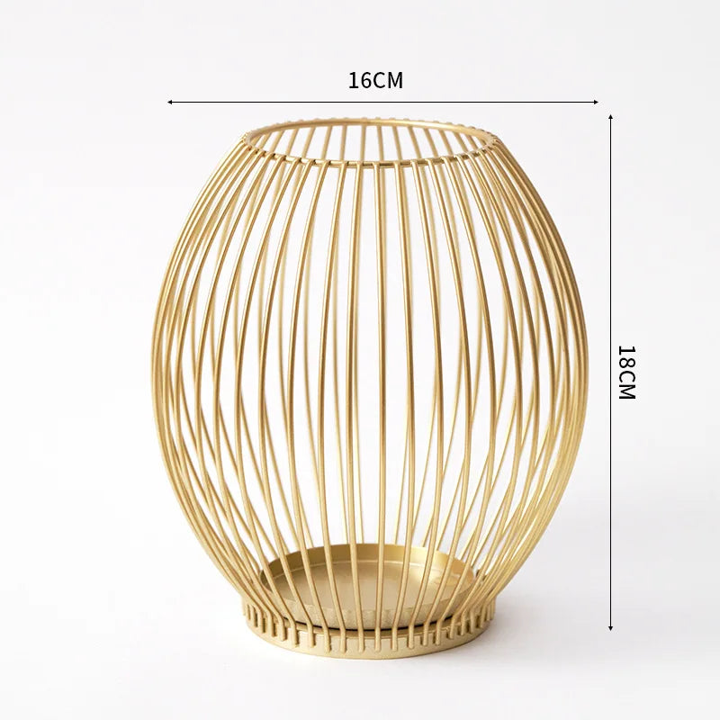 Photophore Romantique Doré charmant