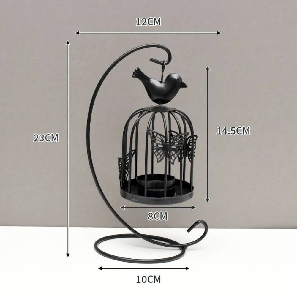 Photophore en Métal Suspendu Minimaliste