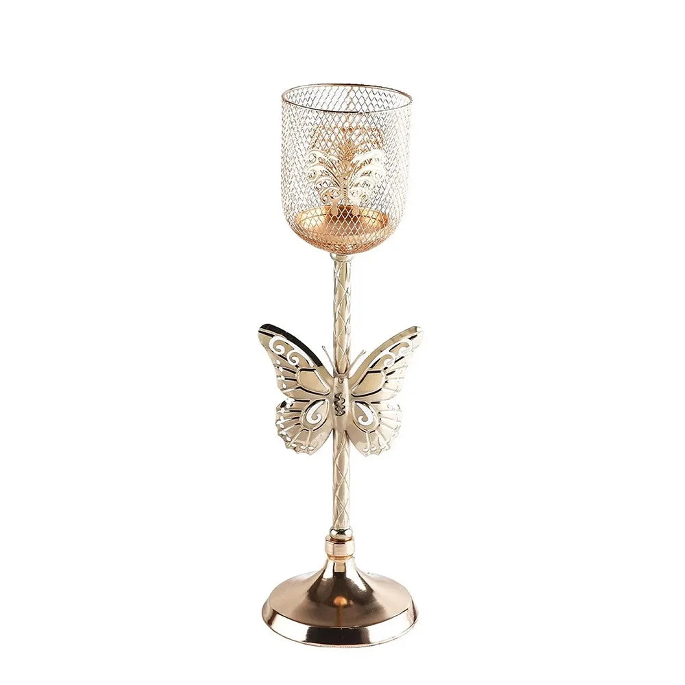 Photophore sur Pied Motif Papillon Classe