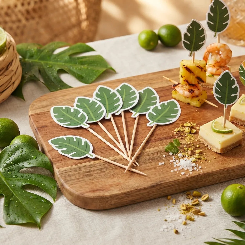 Pic Cocktail Feuille Stylé