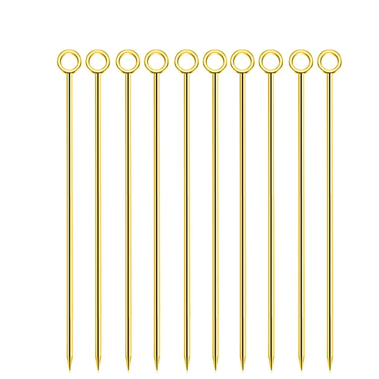 Pic Cocktail Gold en Inox Elégant