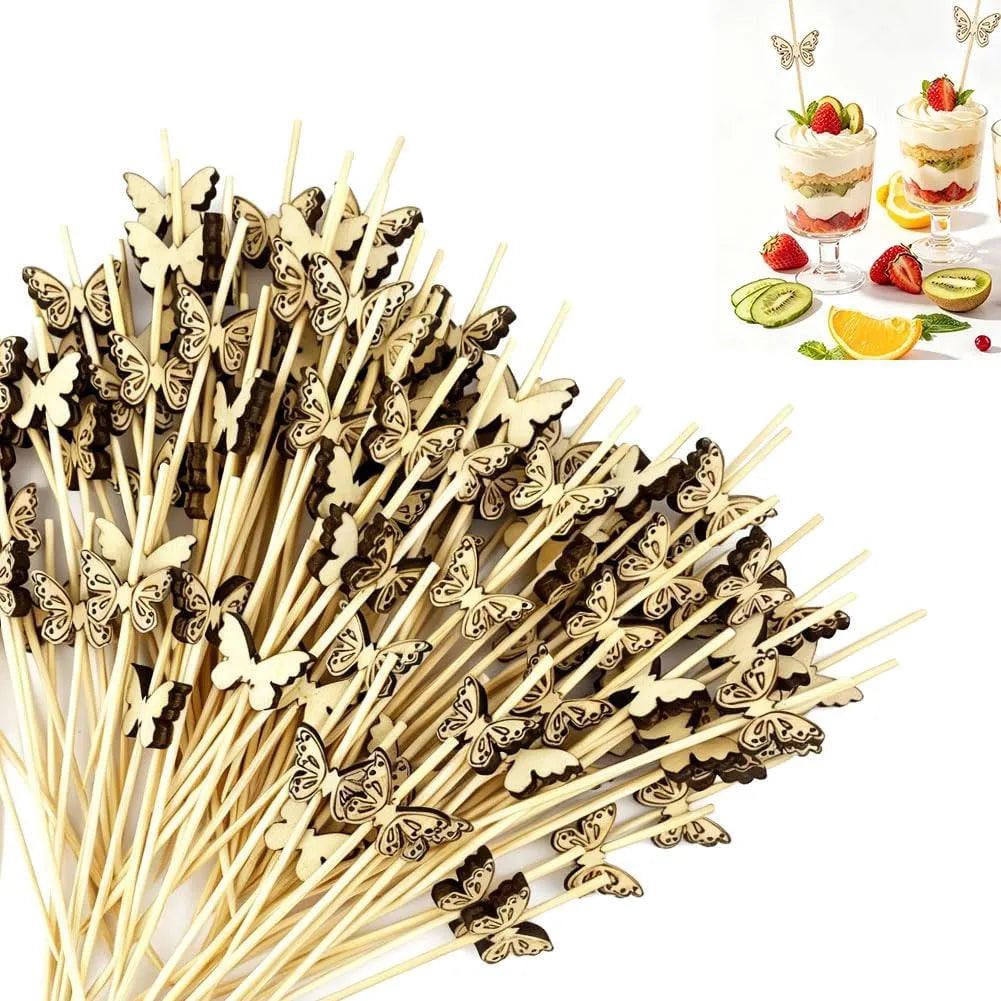 Pics Alimentaire Papillon Bambou Minimaliste