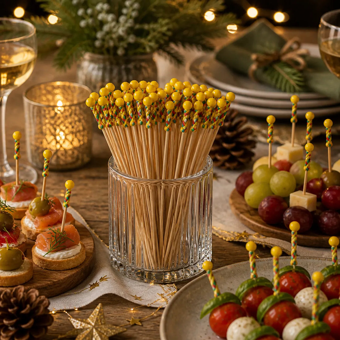 Pics Alimentaires Décoratifs Jaunes 