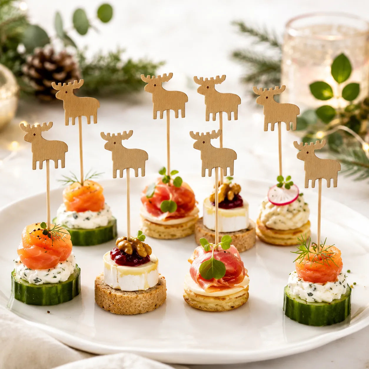 Pics Alimentaires Elan en Bois original