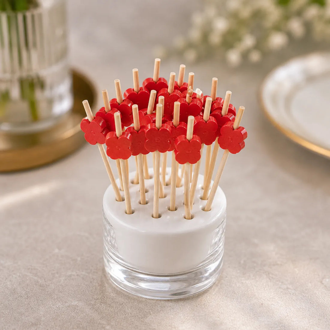 Pics Alimentaires Fleur Rouge raffiné