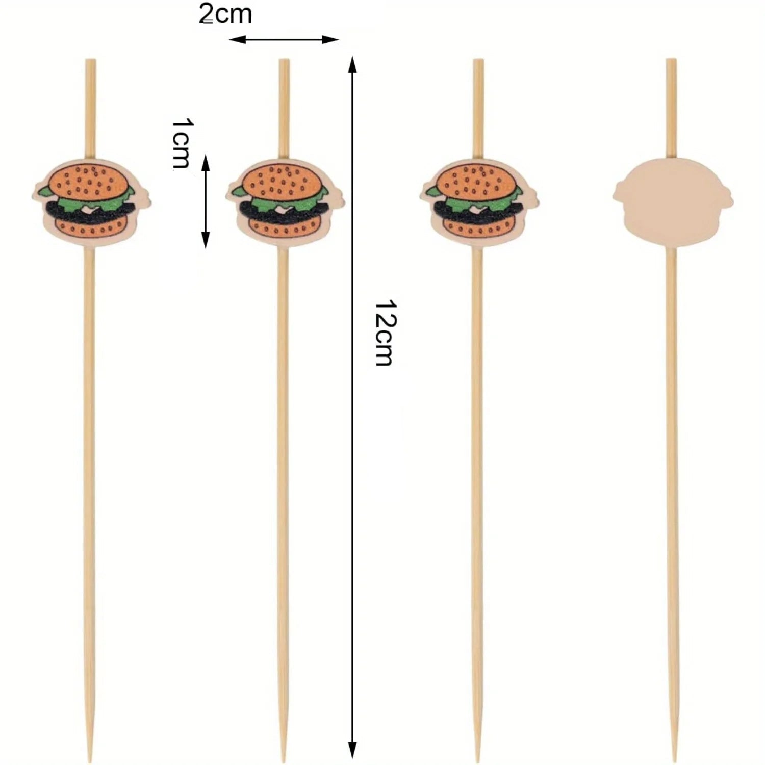 Pics Cocktail Burger dimensions 