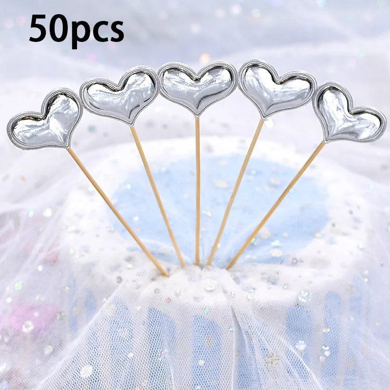 Pics Cocktail Cœur Argenté