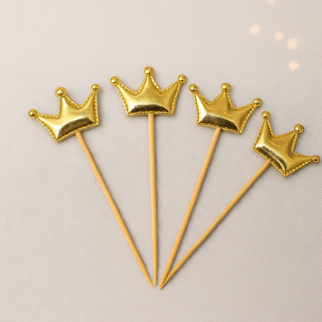 Pics Cocktail Couronne Doré Classe