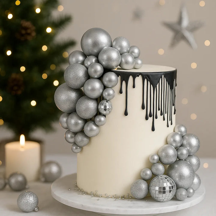 Pics à Gâteau Argentés Stylé