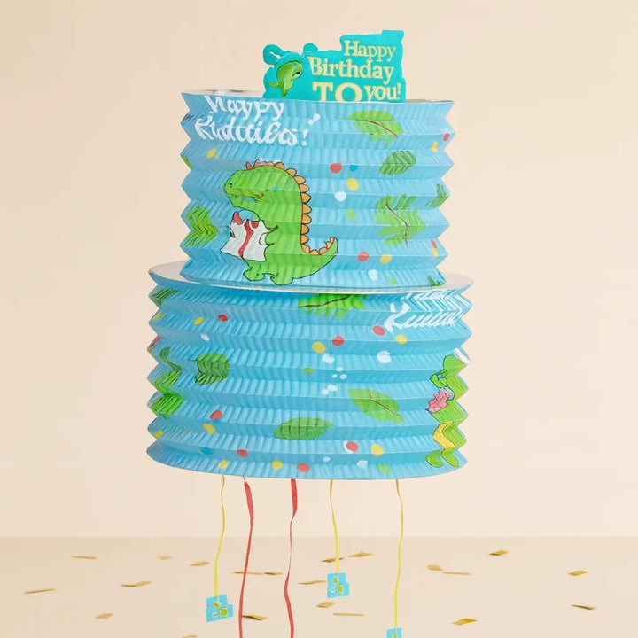 Pinata Anniversaire Bleu Dinosaure