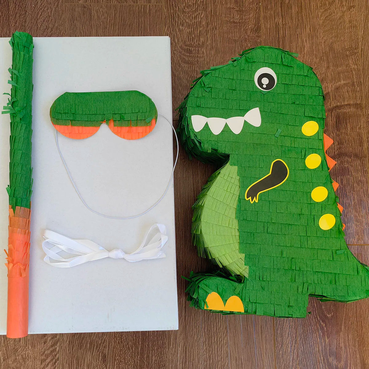 Pinata Anniversaire Dinosaure Vert