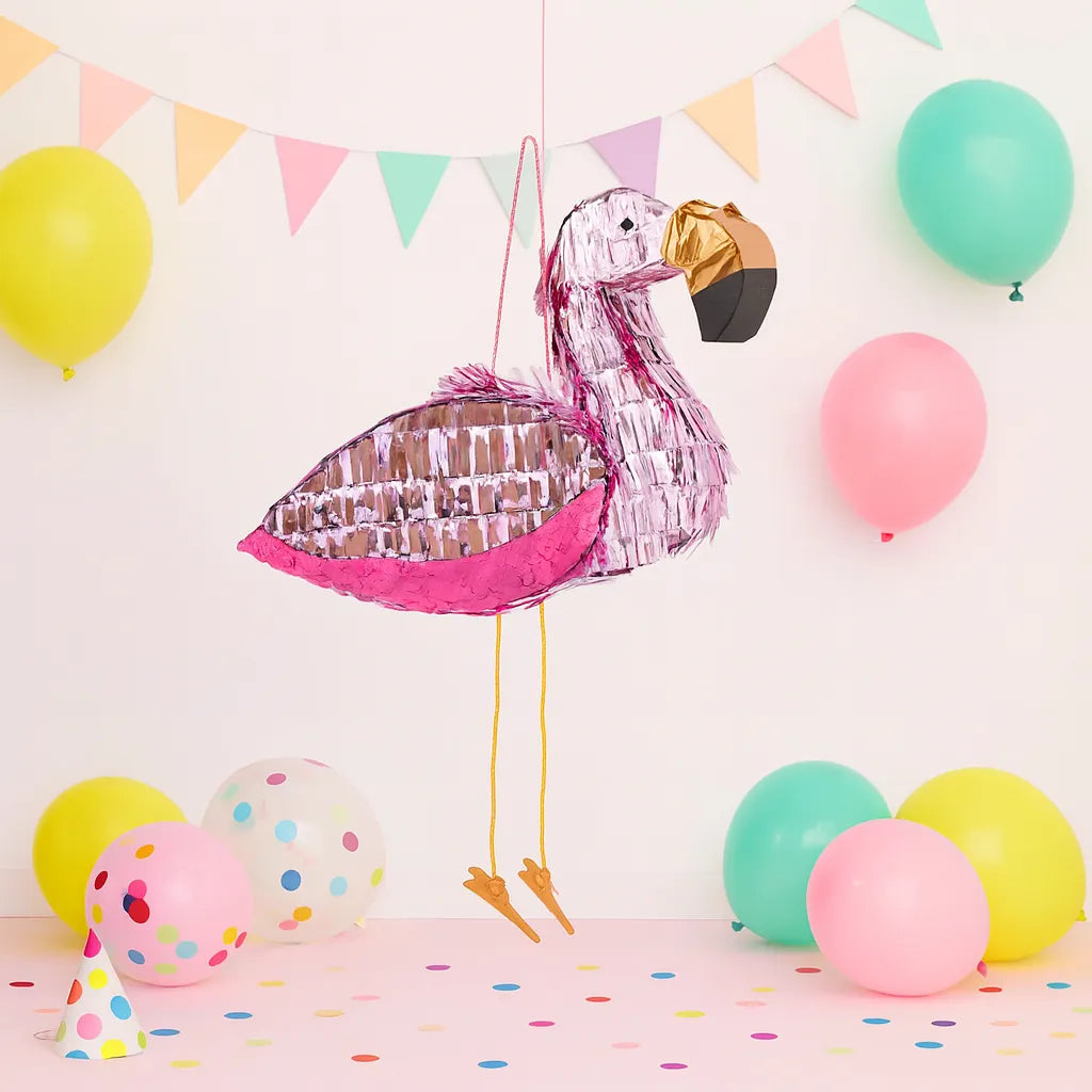 Pinata Anniversaire Flamant Rose
