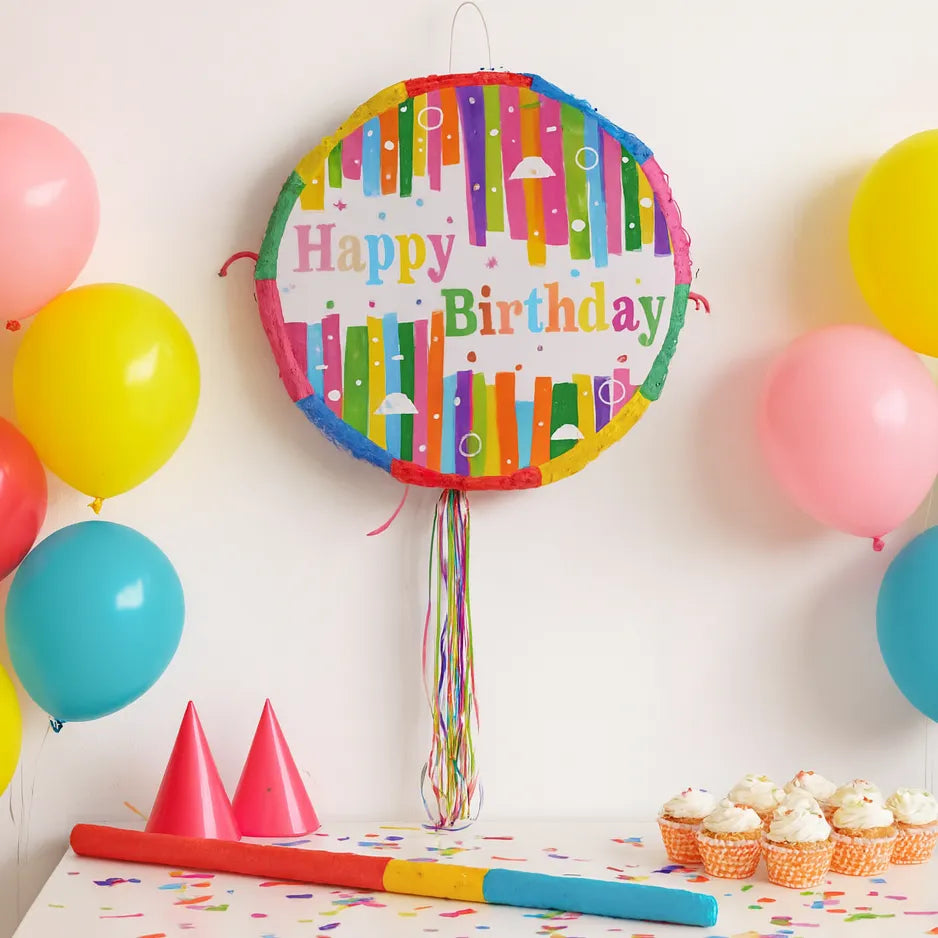 Pinata Happy Birthday Colorée