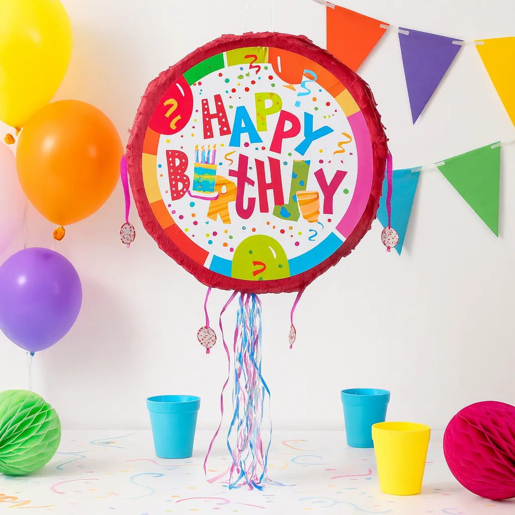 Pinata Happy Birthday Multicolore