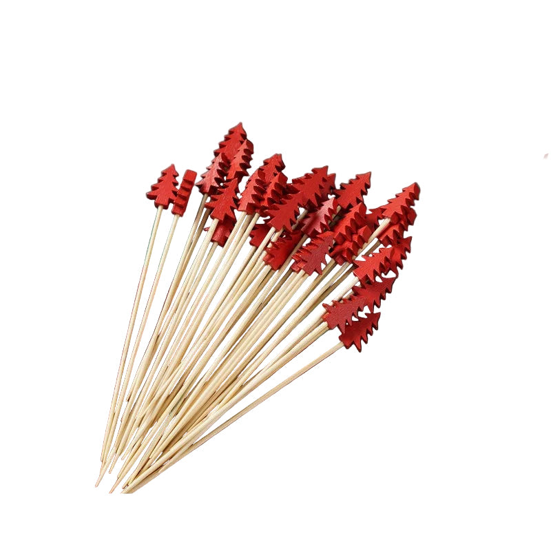 Pique Cocktail Sapin Rouge