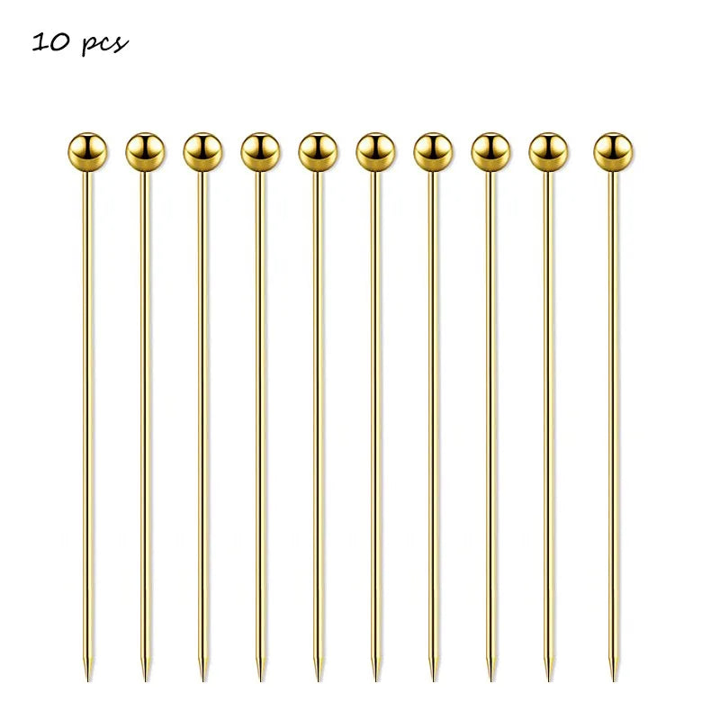 Pique Cocktail en Inox Doré