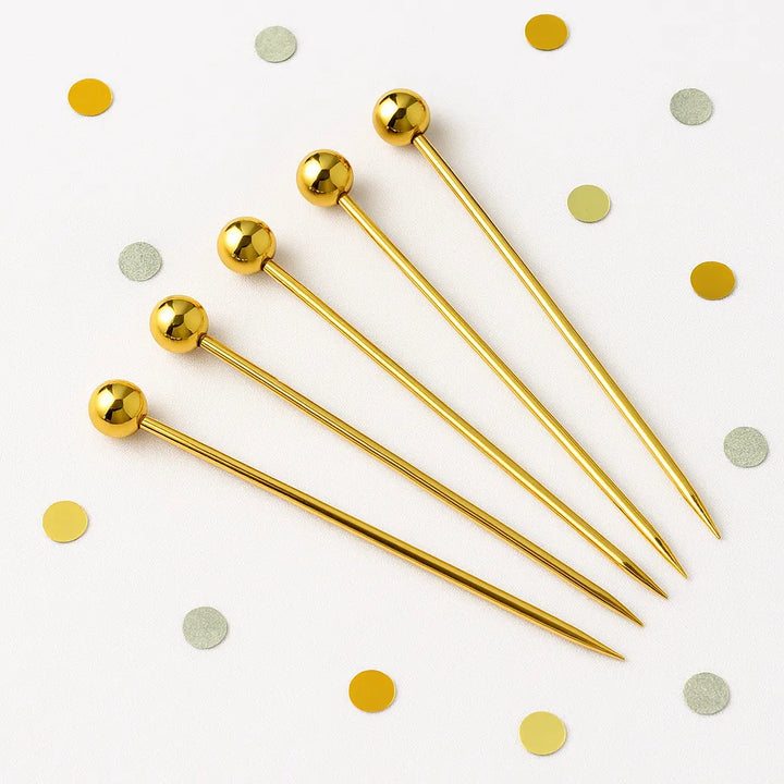 Pique Cocktail en Inox Doré