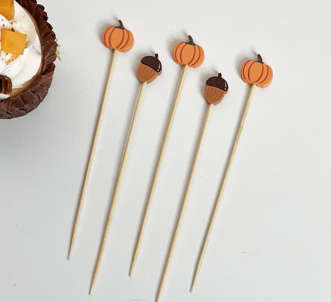 Piques Alimentaires Citrouille Mignons