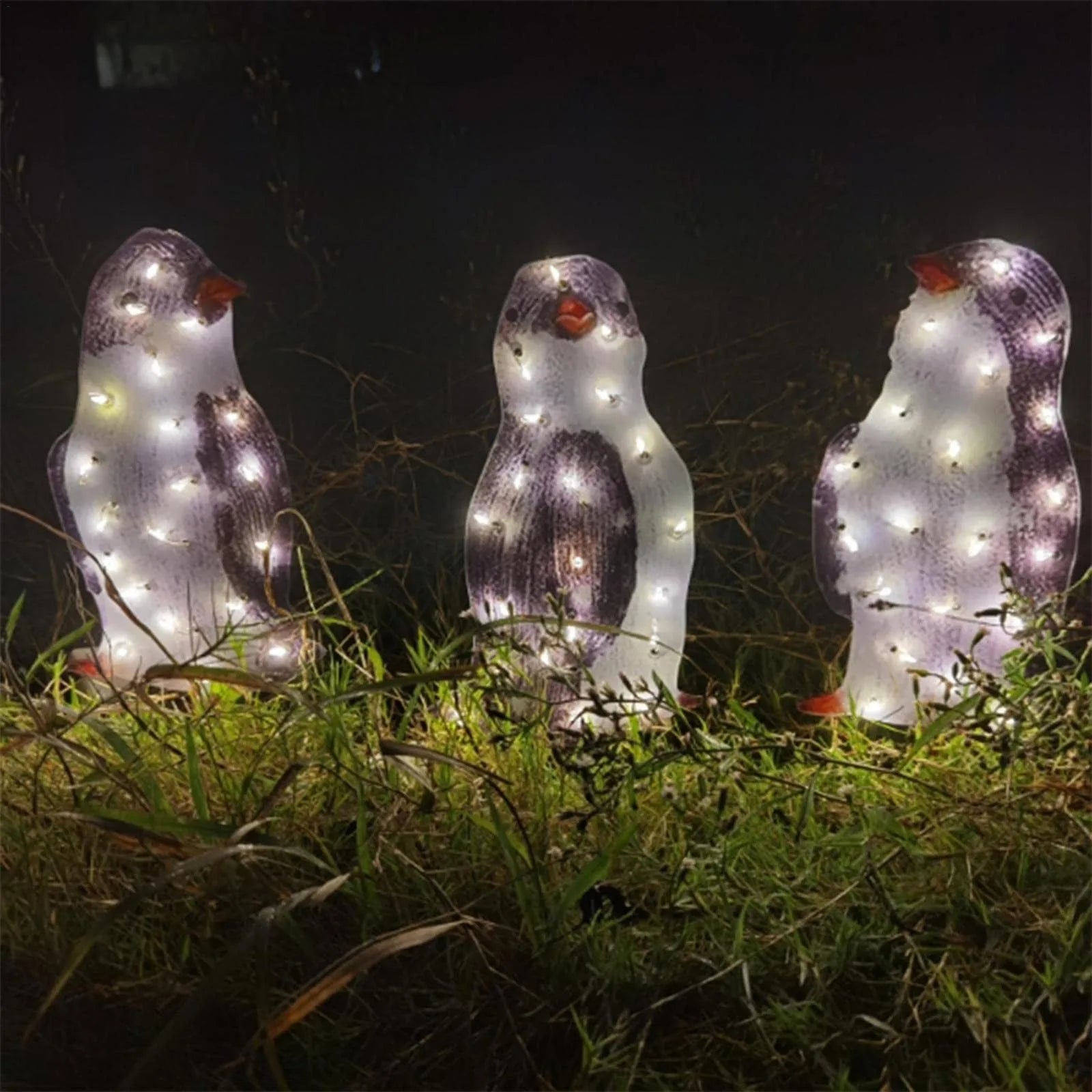 Piquet Pingouins Décoratifs Noël LED tendance