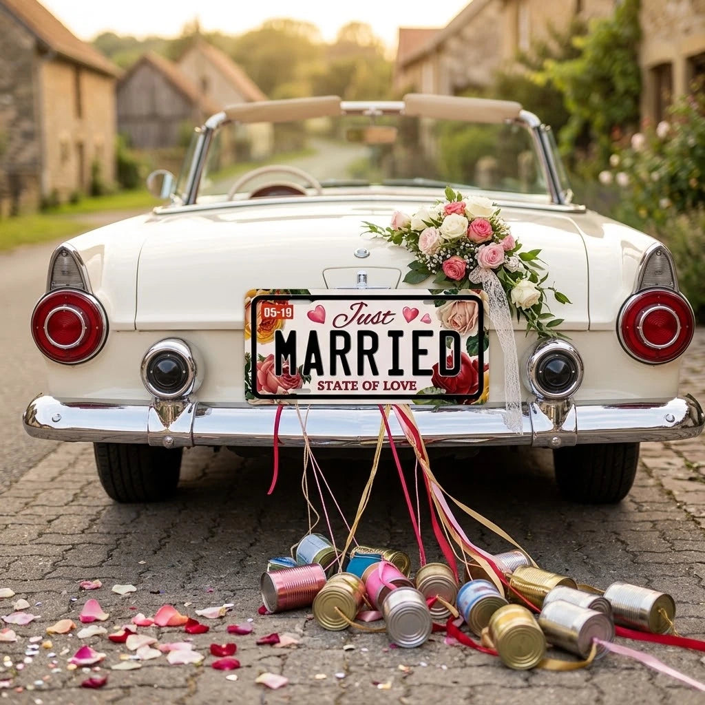 Plaque Décorative Romantique Voiture Ma