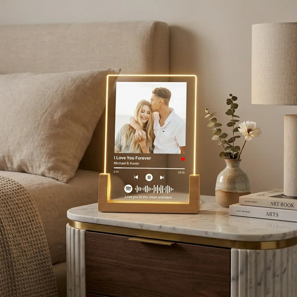 Plaque Musicale LED personnalisable Unique