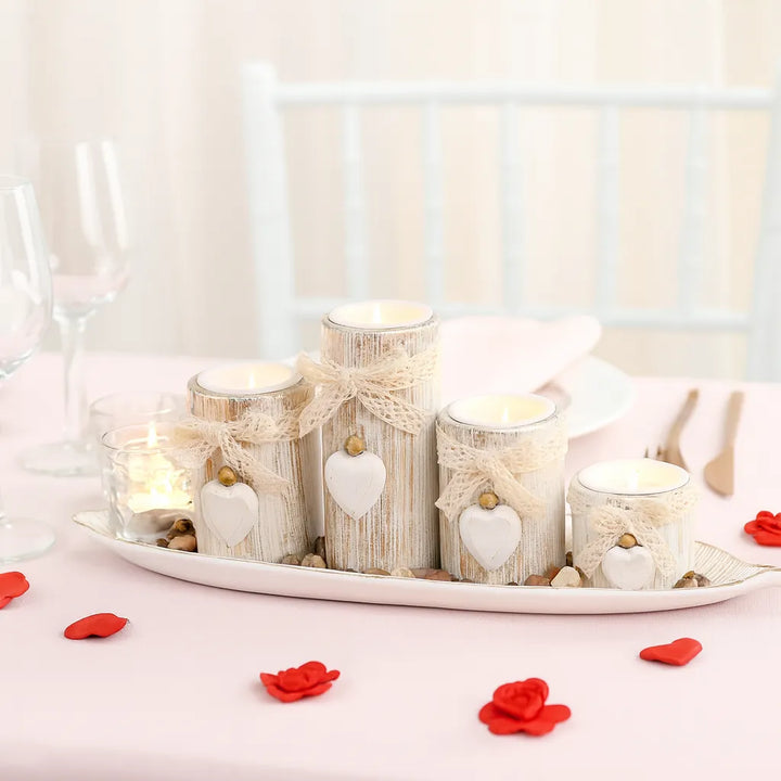 Plateau à Bougeoirs Saint-Valentin