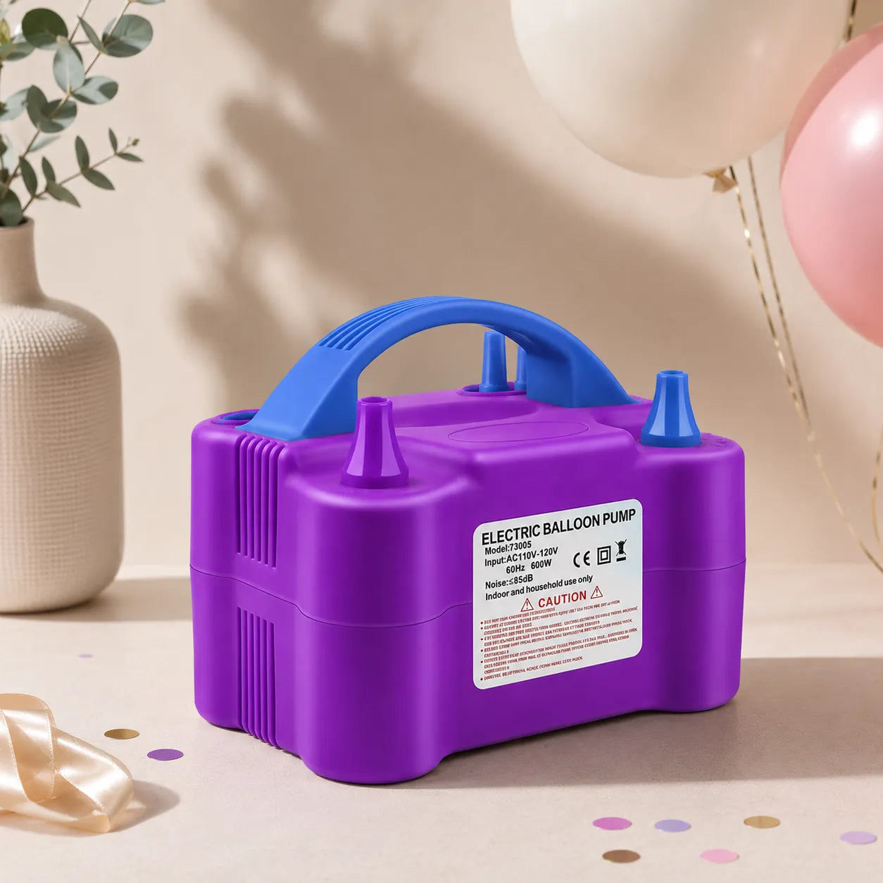 Pompe à Ballons Pratique Violet