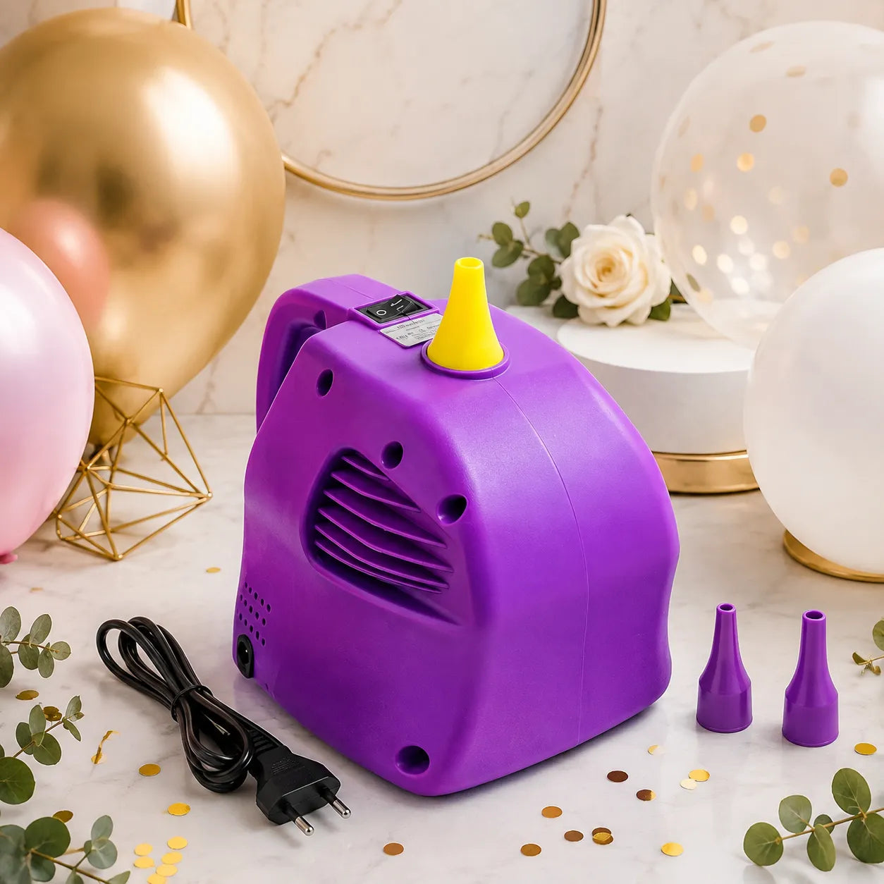 Pompe Gonfleur Ballons Electrique Violet