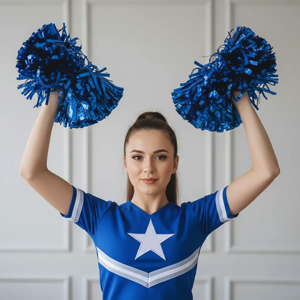 Pompoms de Pom-Pom Girl Bleus