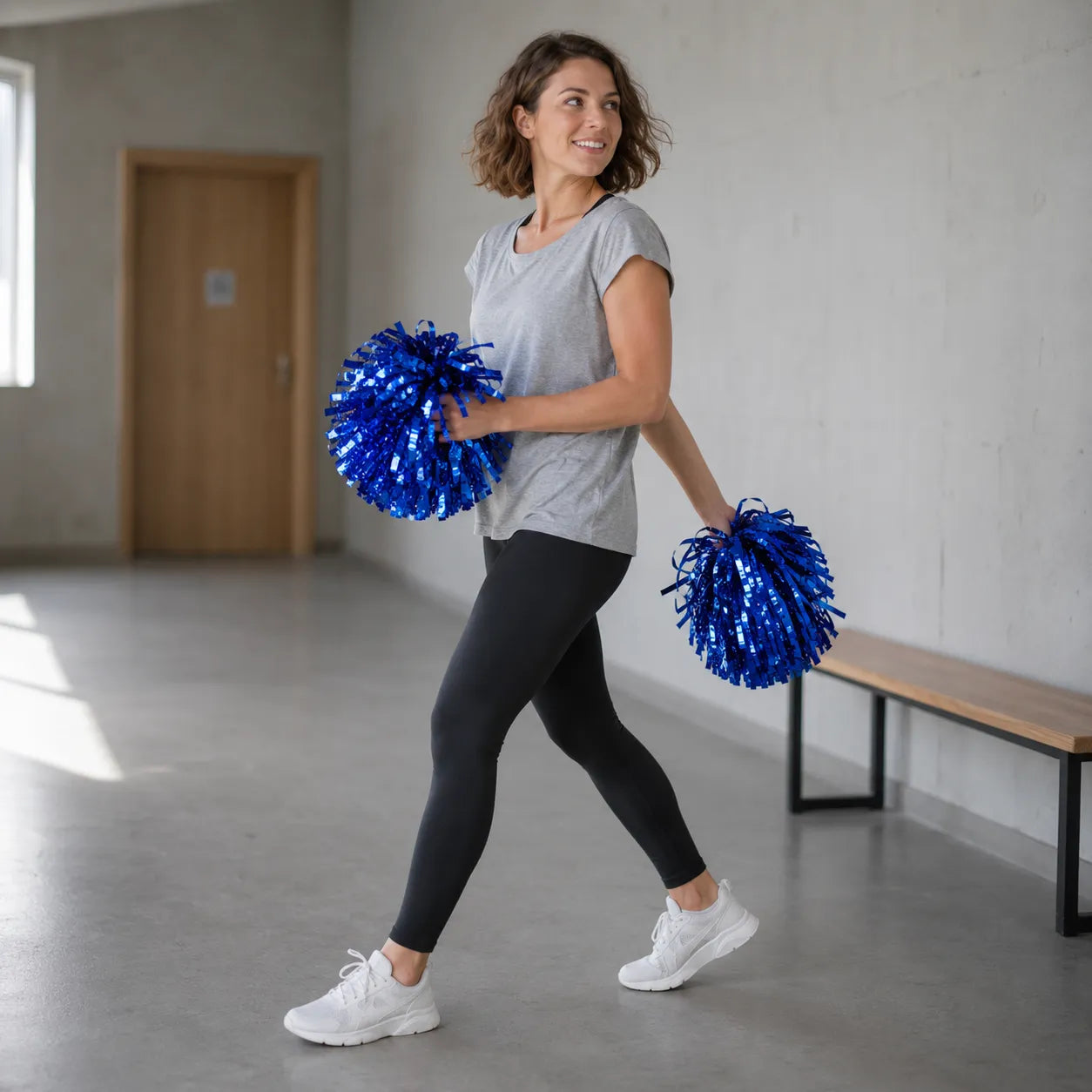 Pompoms de Pom-Pom Girl Bleus Chic