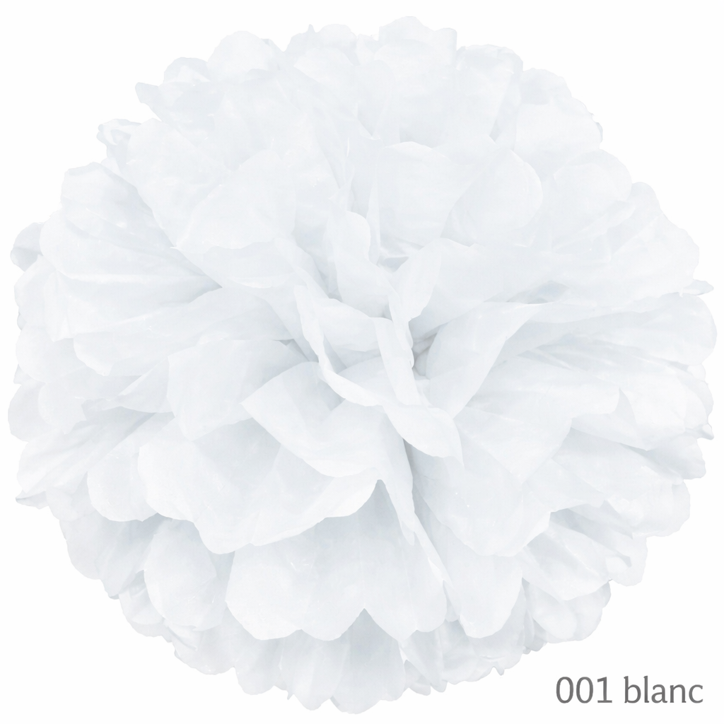 Pompon Décoratif Blanc Design