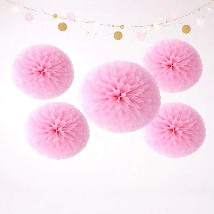 Pompon Rose Tendre boheme