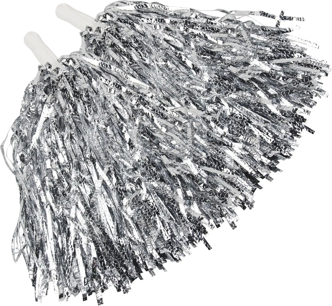 Pompons de Pom-pom Girl Argentés stylé