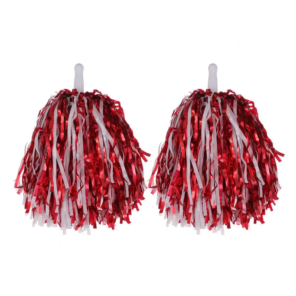 Pompons de Pom-pom Girl Rouge et Blanc Stylé