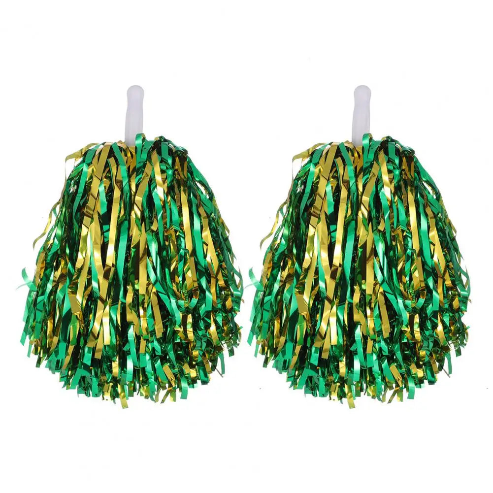 Pompons de Pom-pom Girl Vert et Doré Stylé