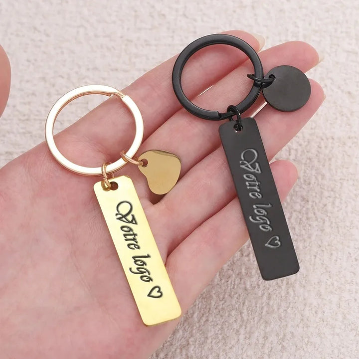 Porte-Clés Personnalisé Cœur Saint-Valentin Mignon