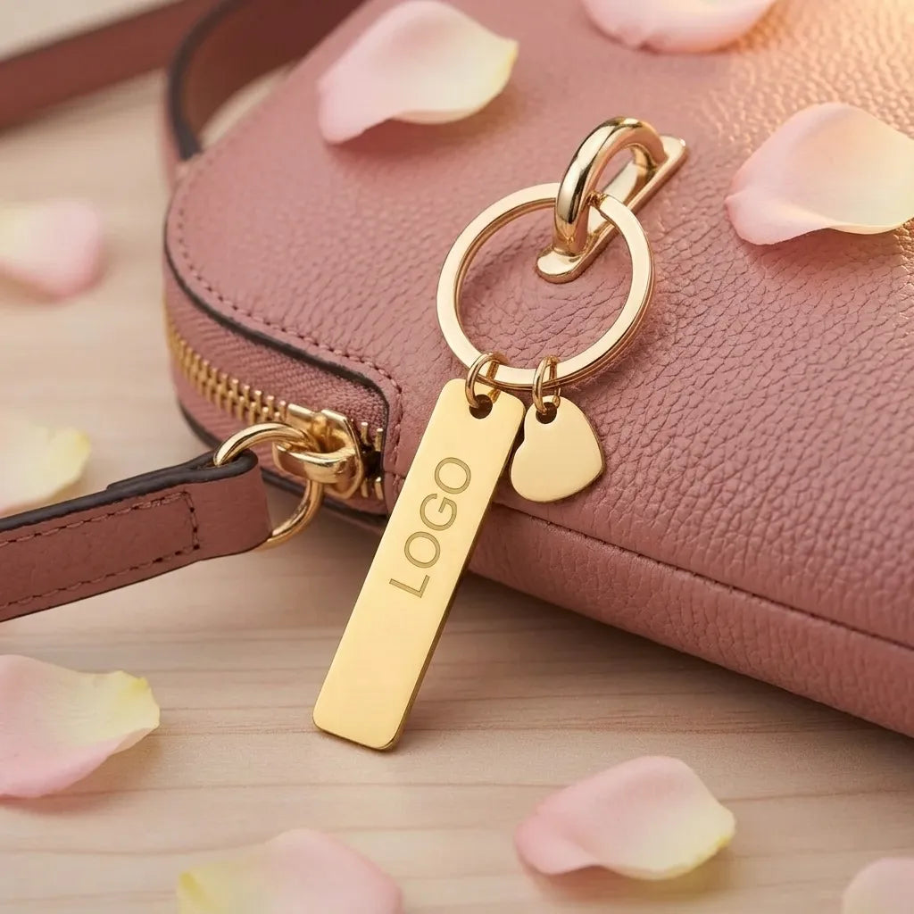 Porte-Clés Personnalisé Cœur Saint-Valentin Unique