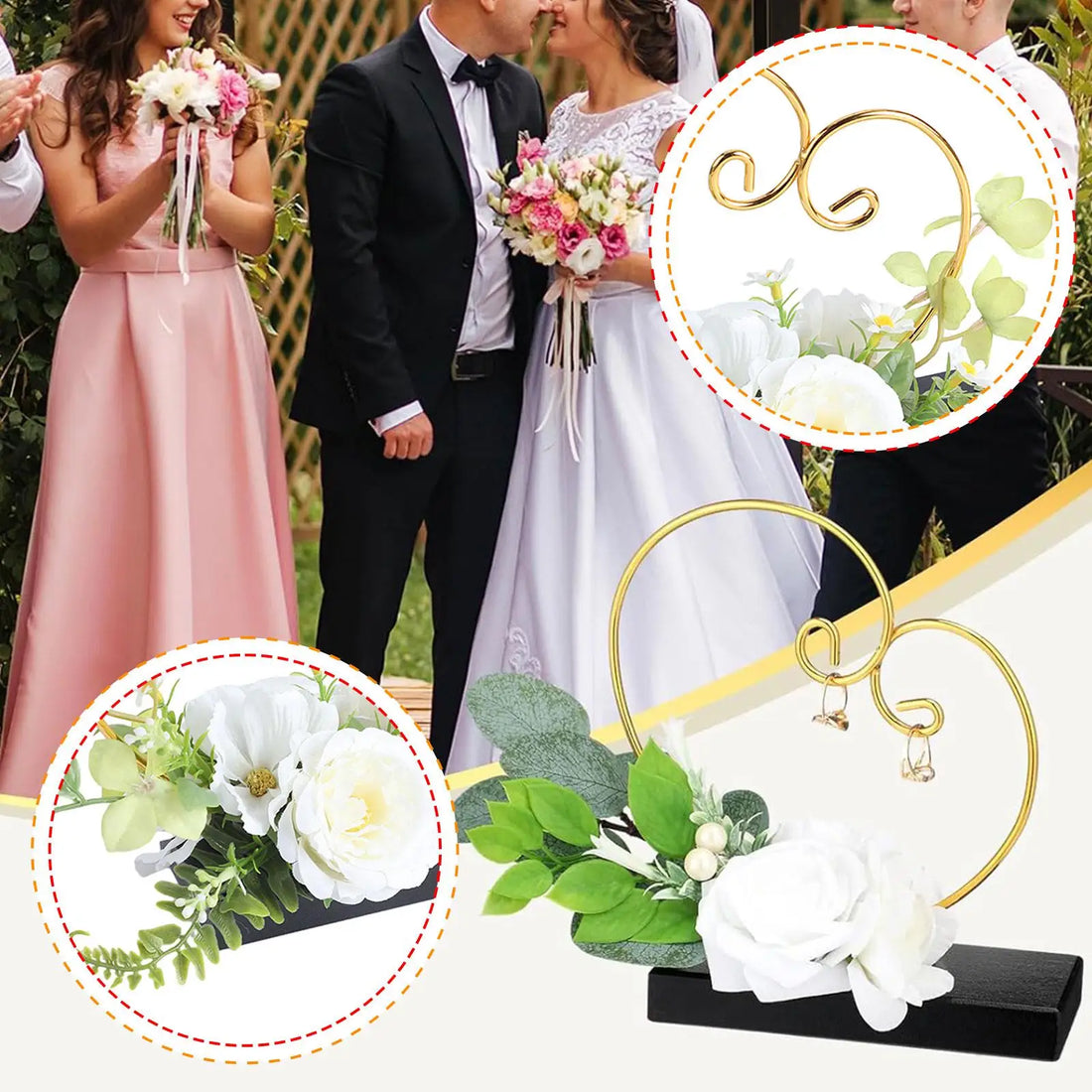 Porte Alliance Mariage Romantique Unique