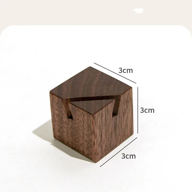 Porte Carte Place Mariage Cube en Bois Chic