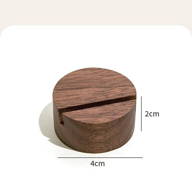 Porte Carte Place Rond en Bois Chic