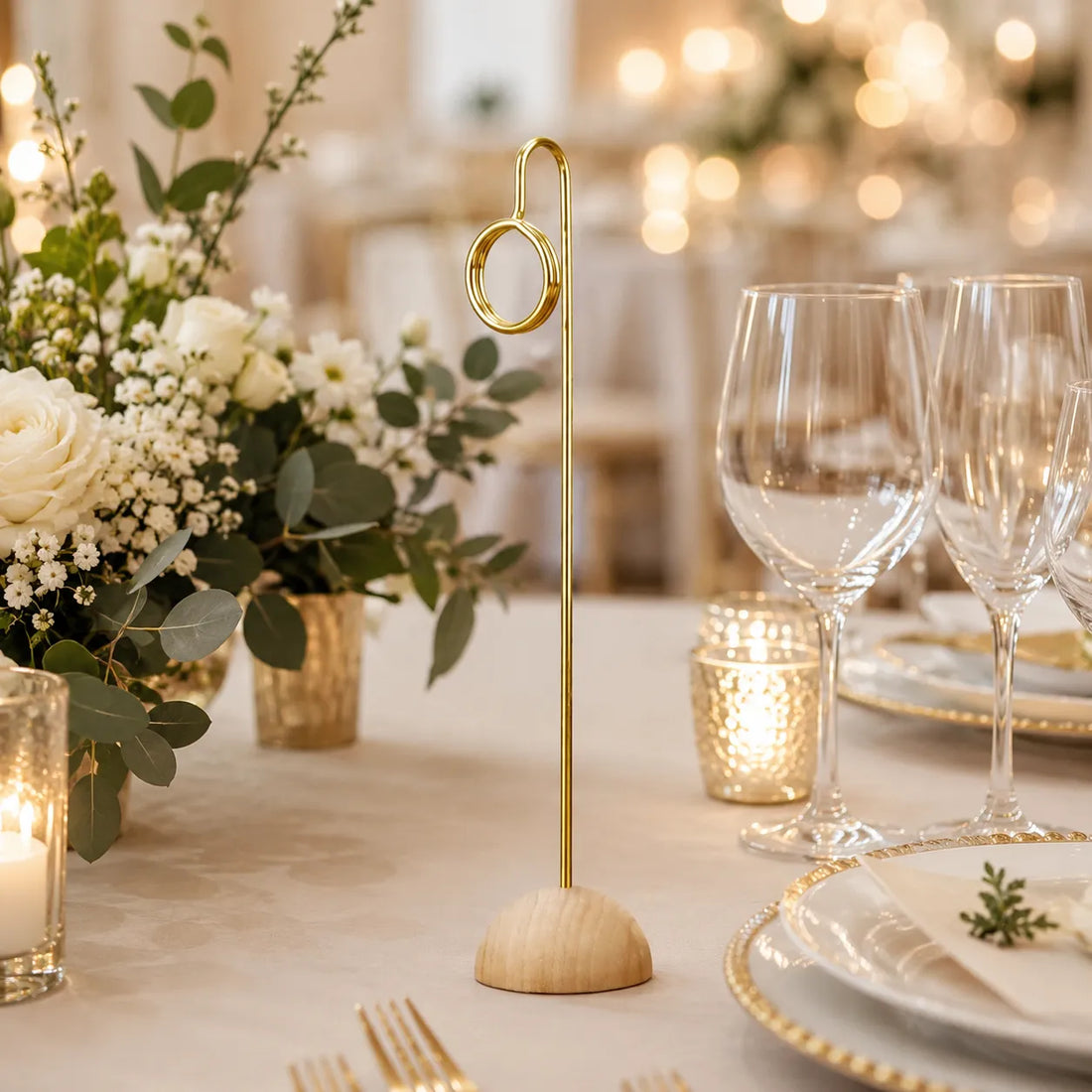 Porte Numéro de Table Mariage luxe