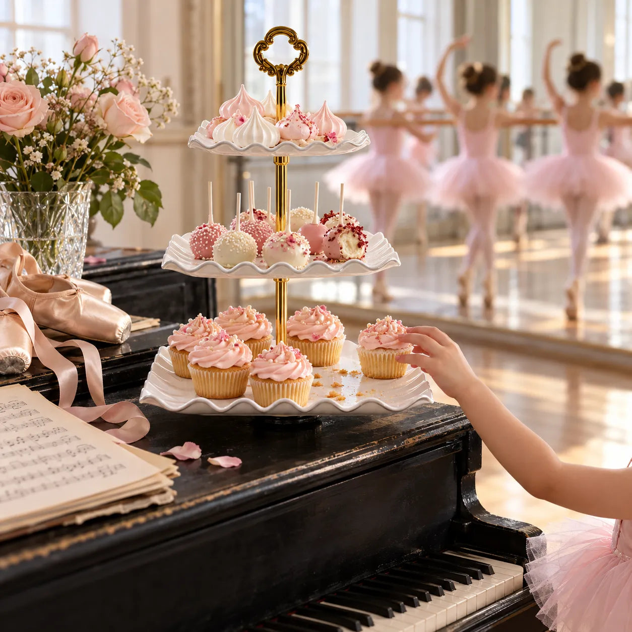 Présentoir à Cupcake Carré Elégant
