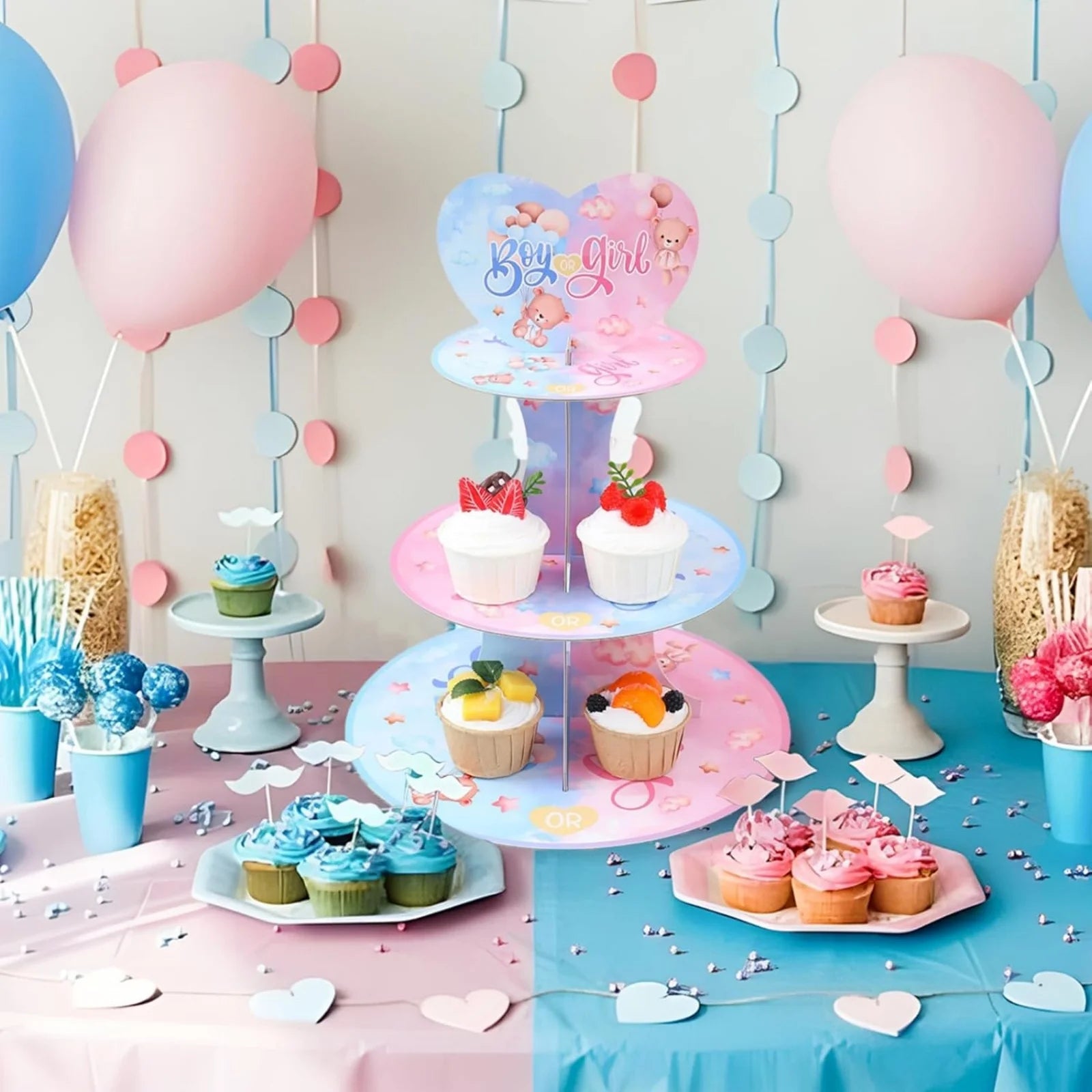 Présentoir Cupcakes Baby Shower 