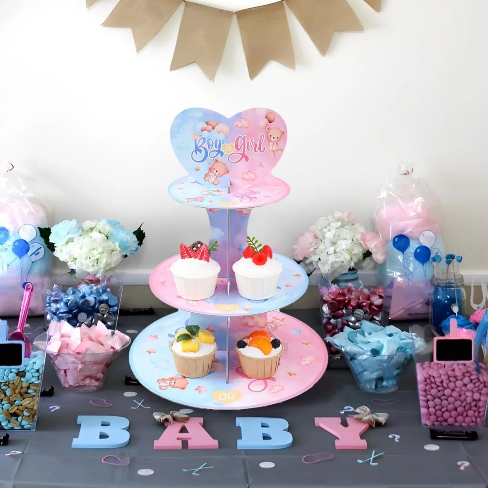 Présentoir Cupcakes Baby Shower Design