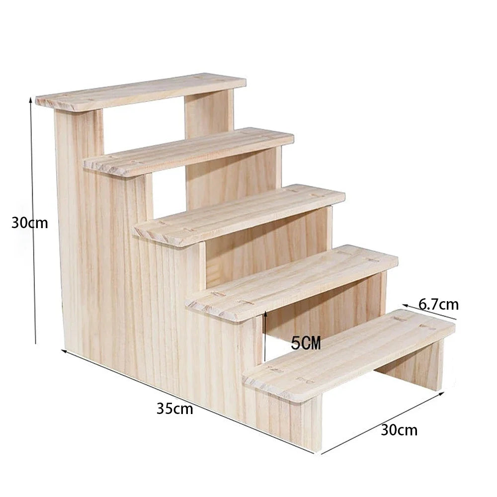Présentoir à Cupcakes En Bois chaleureux